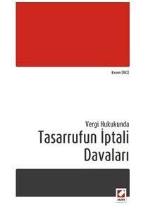 Vergi Hukukunda Tasarrufun İptali Davaları