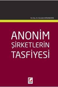Anonim Şirketlerin Tasfiyesi