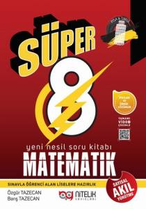 Nitelik 8.Sınıf Yeni Nesil Süper Matematik Soru Kitabı