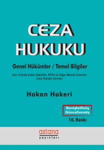 Ceza Hukuku (Genel Hükümler-Temel Bilgiler) (16. Baskı)