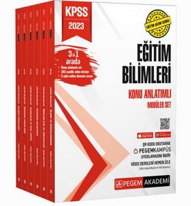 2023 Kpss Eğitim Bilimleri Konu Anlatımlı Modüler Set - 6 Kitap + En Güncel Video